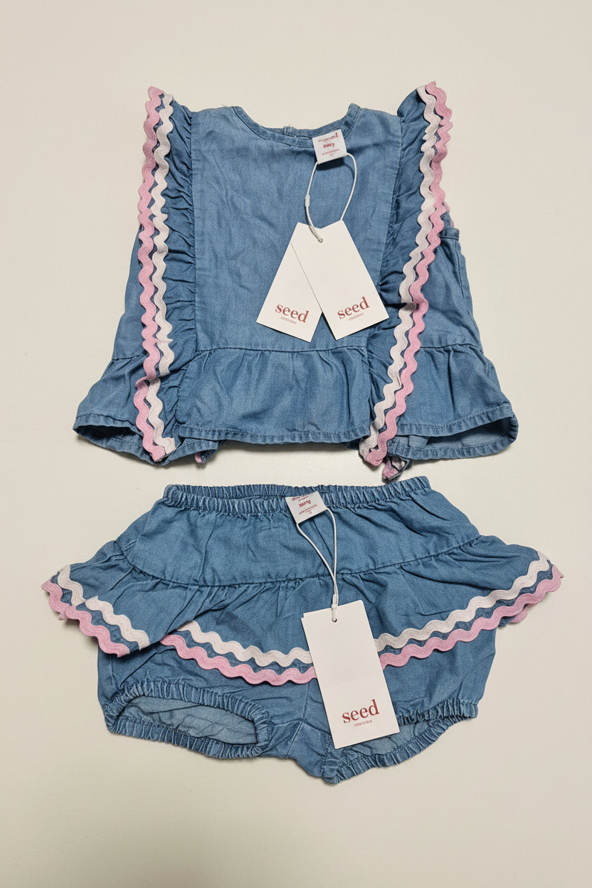 Seed Heritage Top & Bloomer Set - Brand New With Tags