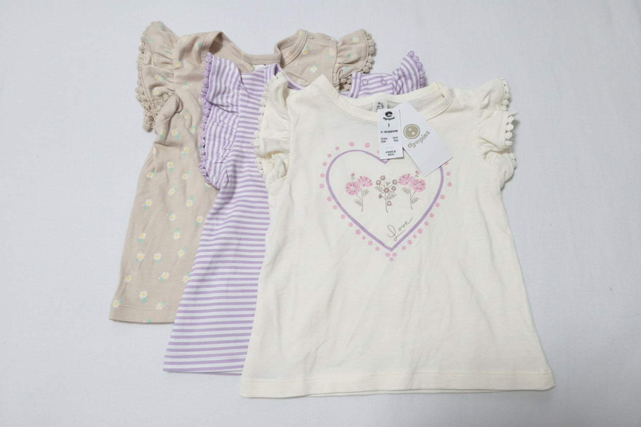 Dymples - 3 pack girls tops (Brand new with tags)