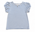 K-D Striped Puff Sleeve Top