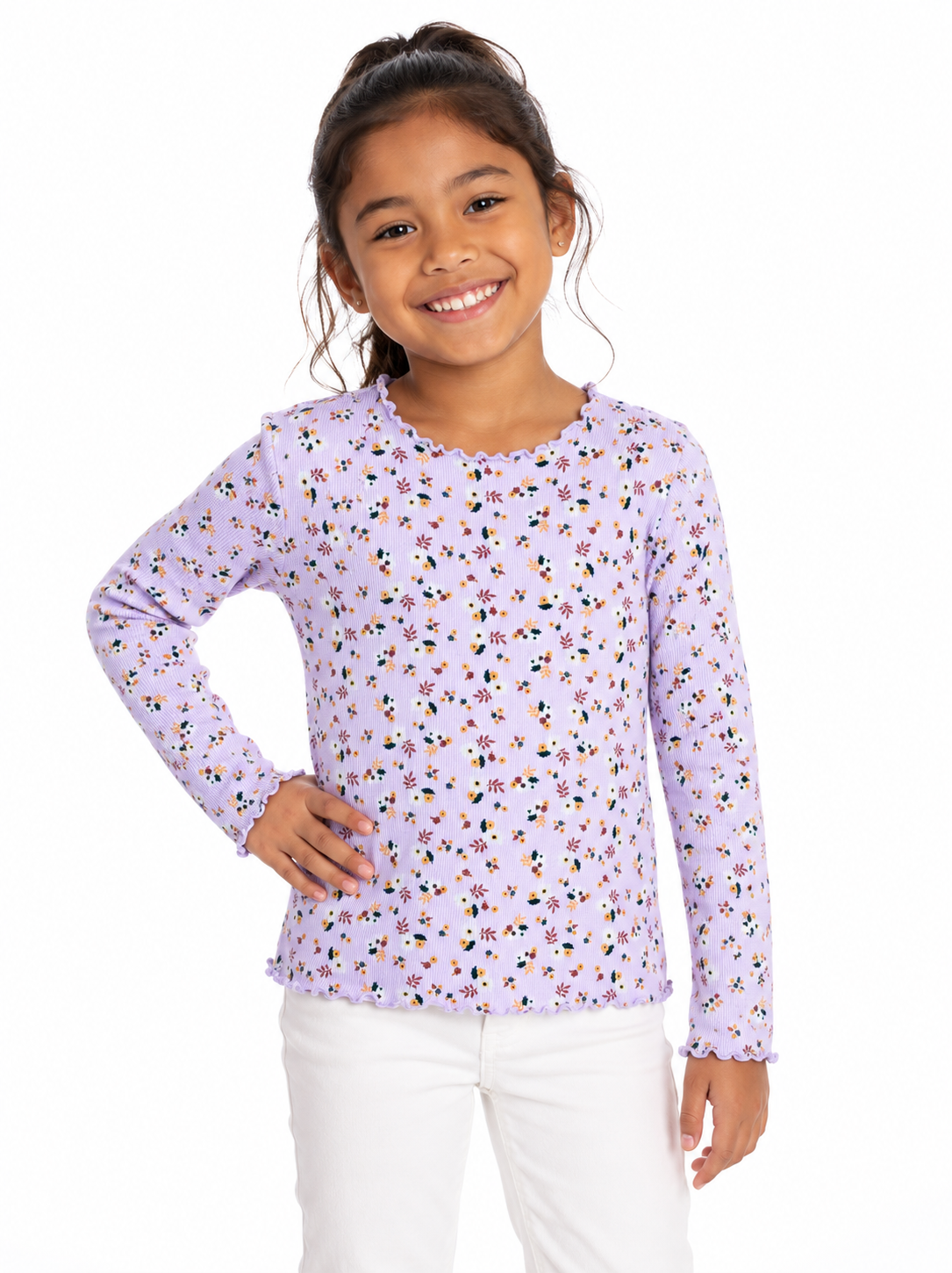 Mango- Long Sleeve Floral Top