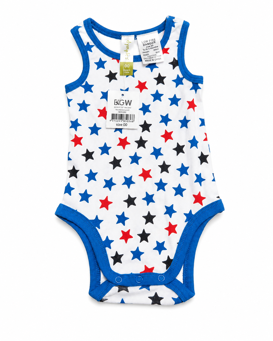 Dymples Star Print Singlet Bodysuit- Brand New with tags