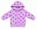 Mango- Heart Print Hooded Jacket