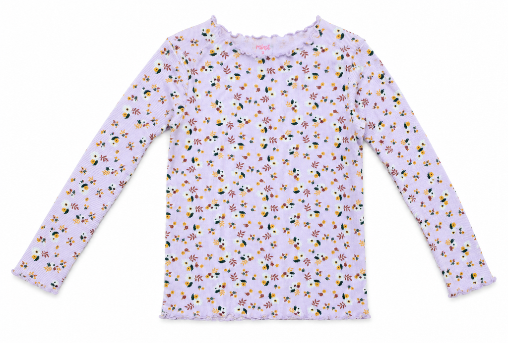 Mango- Long Sleeve Floral Top