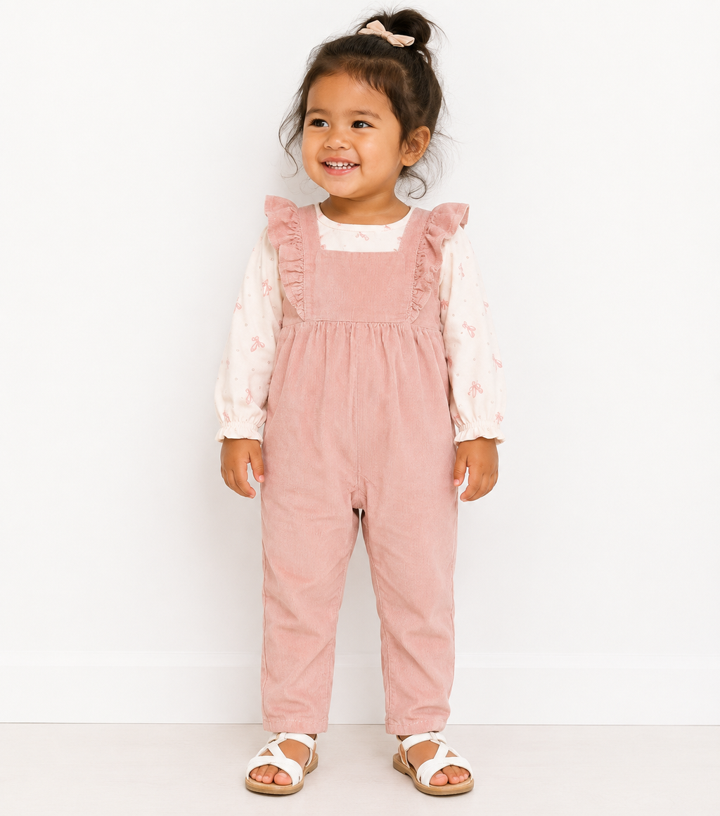 Fred & Flo Corduroy Dungaree Set- Brand new