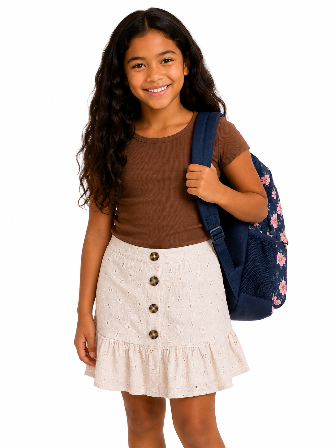 K-D Broderie Frill Skirt