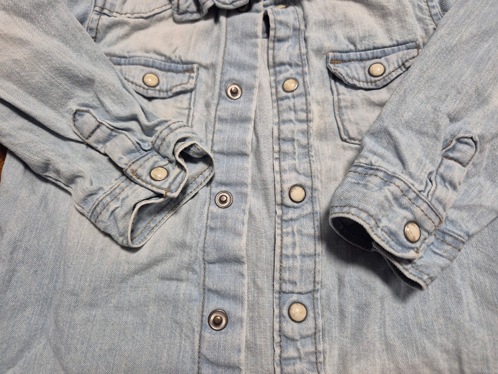 H&M- Washed Denim Shirt