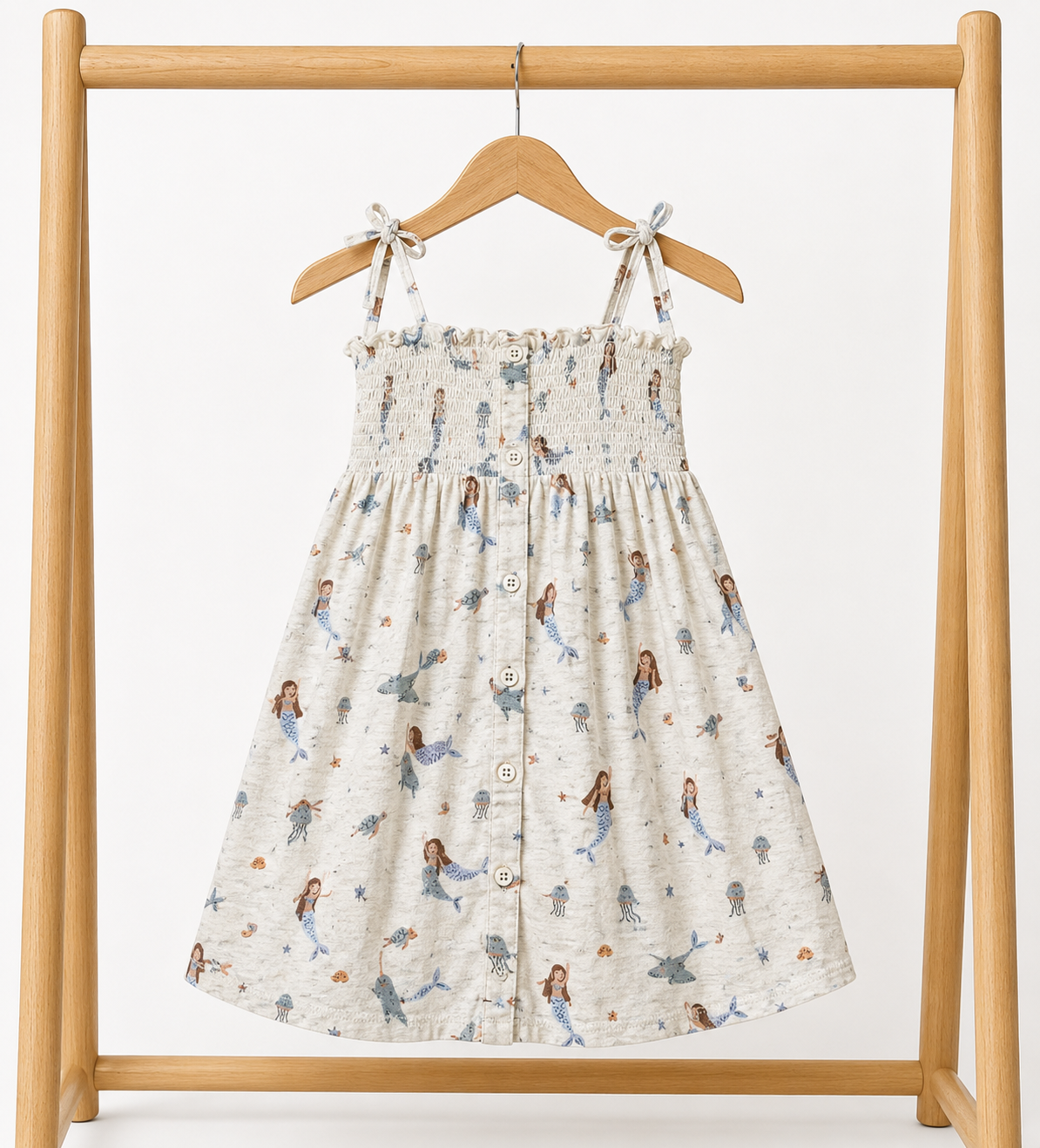 Target- Mermaid Print Shirred Dress