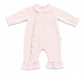 Le Bon Pale Pink Velour Romper