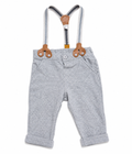 Baby Berry- Herringbone Suspender Pants