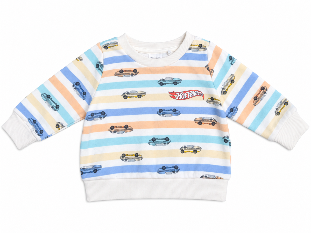 Hot Wheels Car Print Sweatshirt