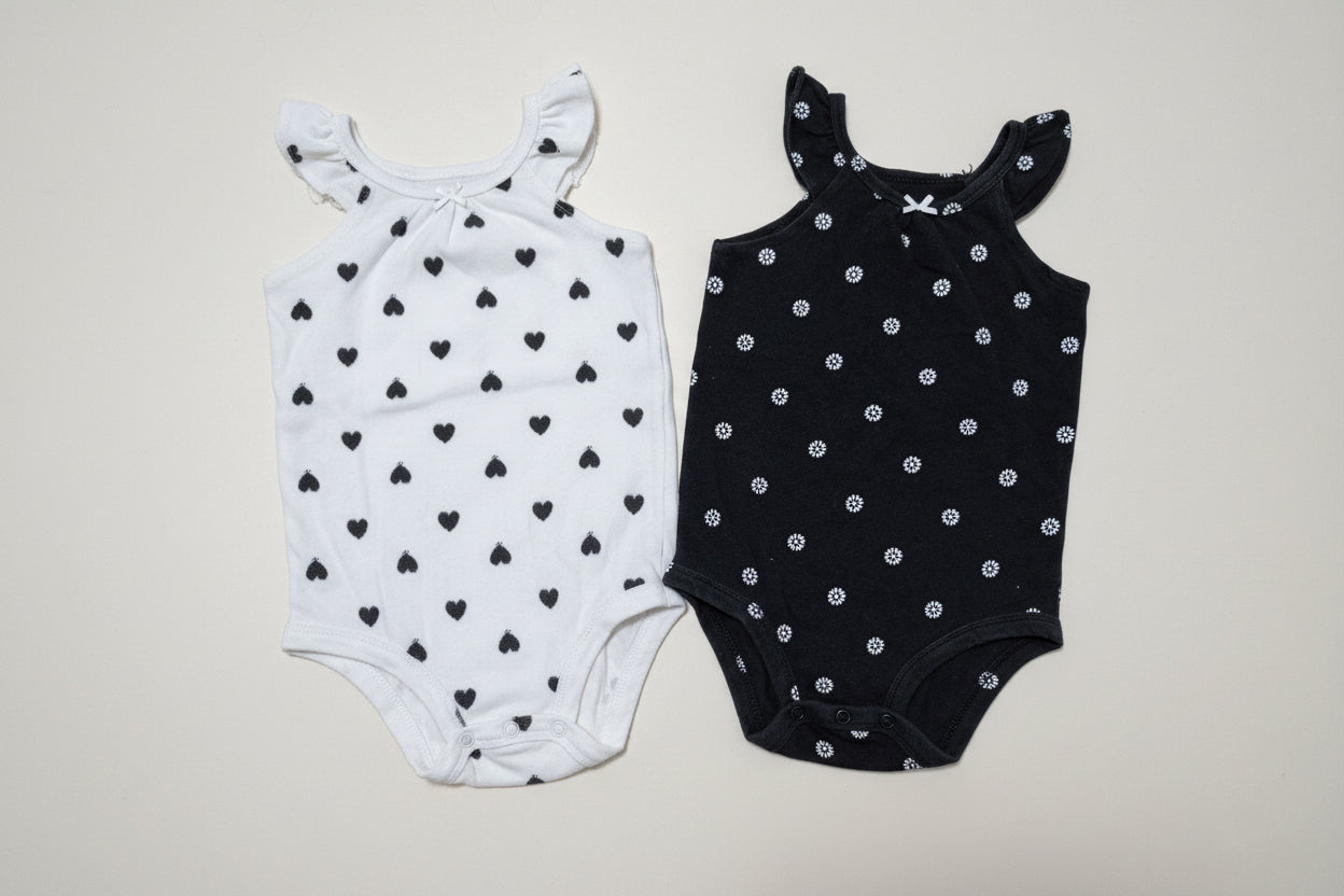 2-Pack Sleeveless Bodysuits