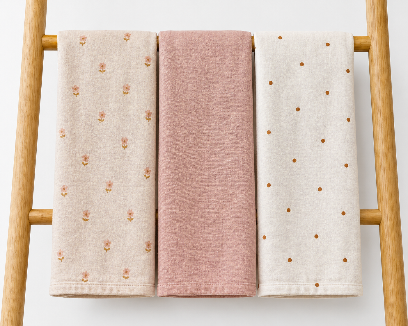 Floral Flannelette wraps- 3 pack