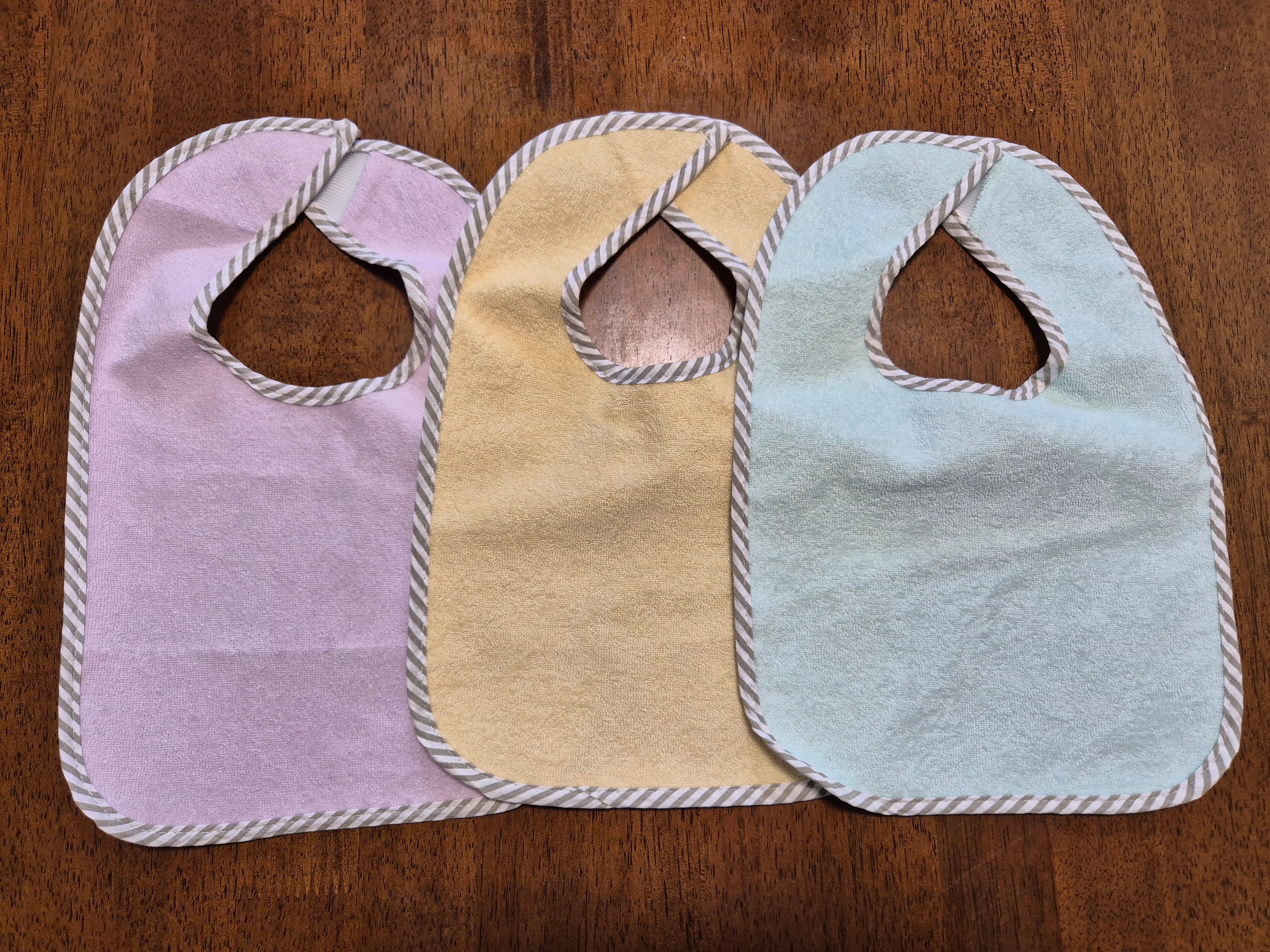 3-Pack Waterproof Feeding Bibs