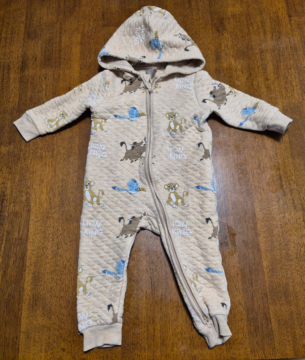 Disney - Lion King Quilted Hooded  Onesie