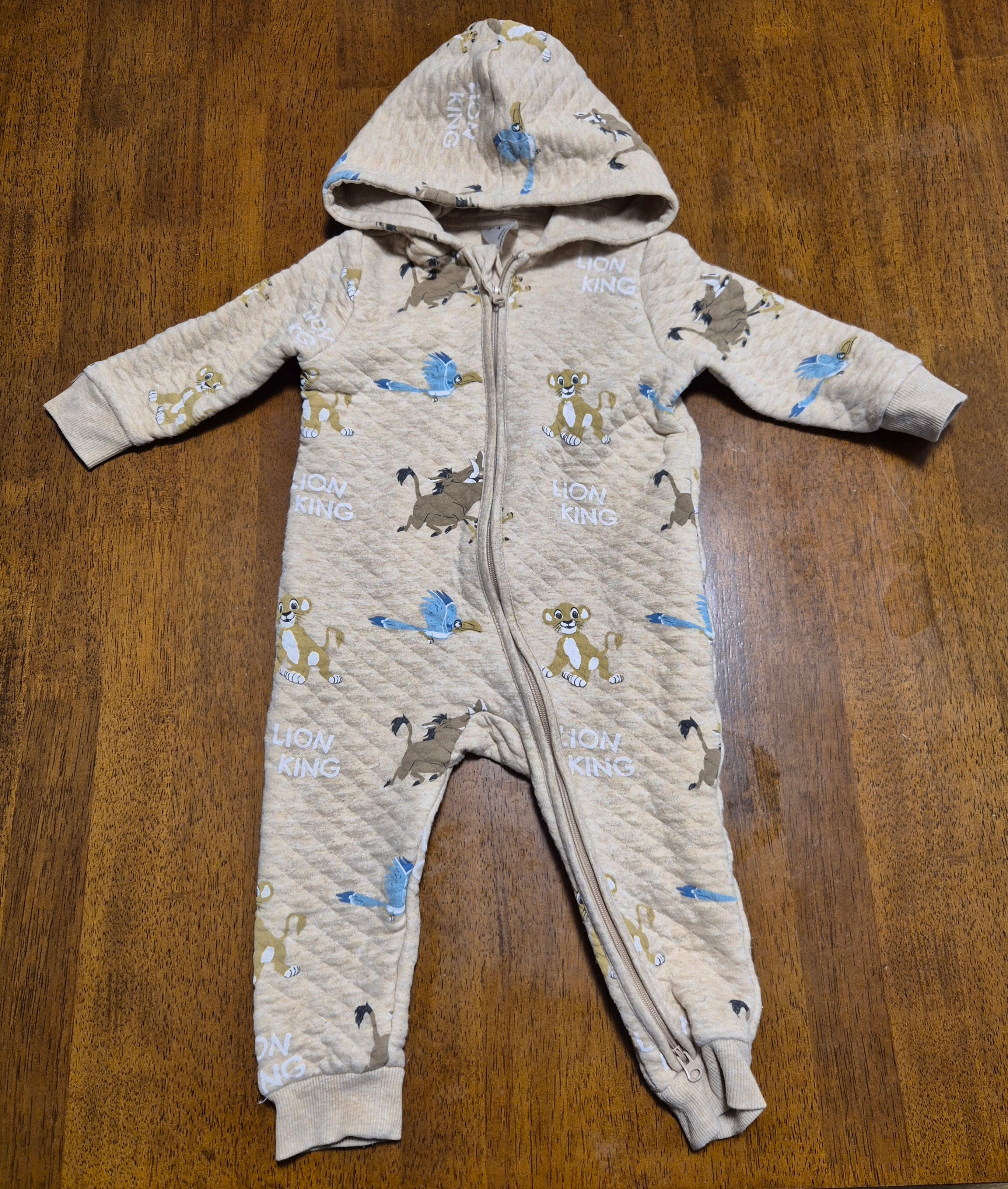 Disney - Lion King Quilted Hooded  Onesie