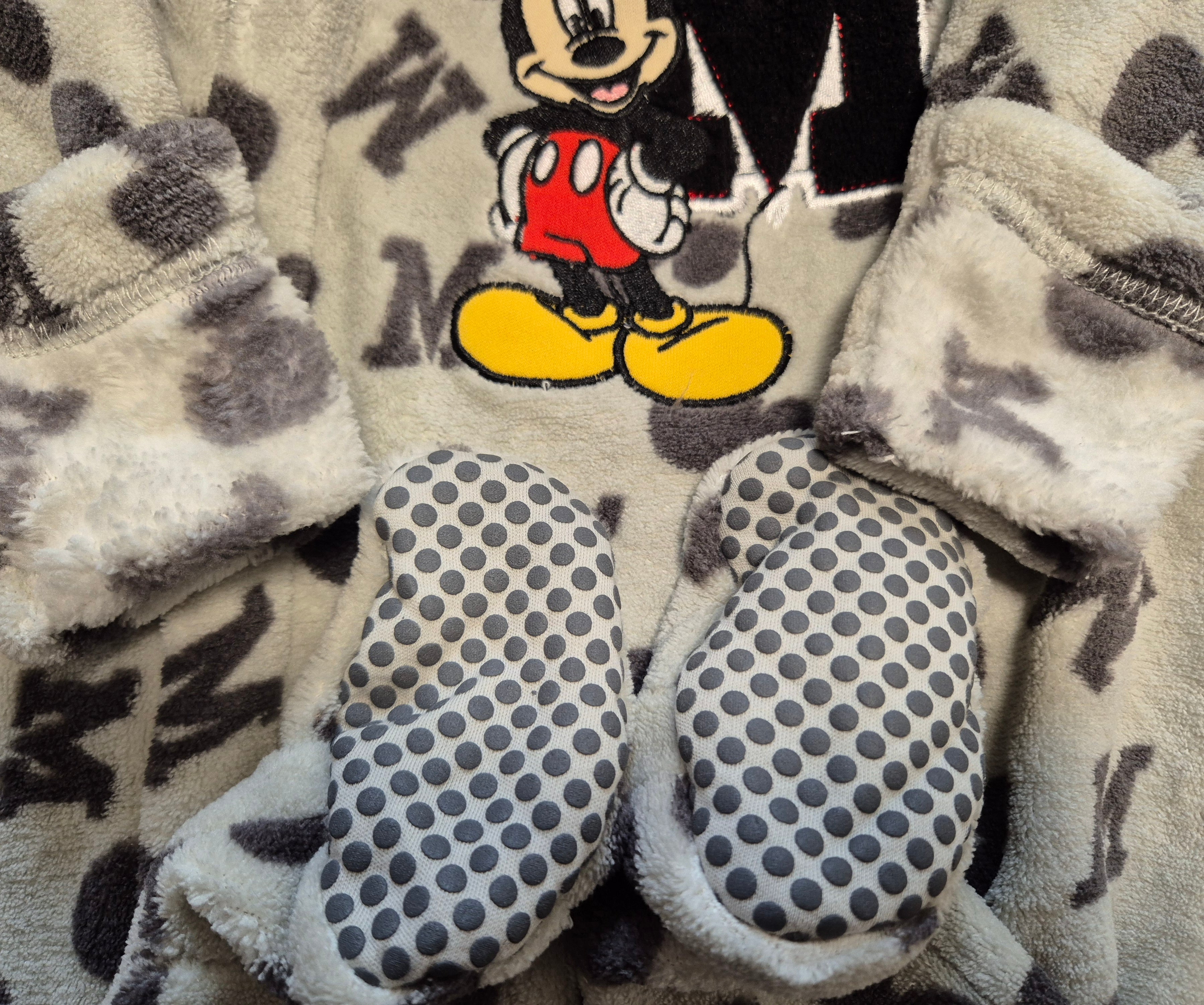 Disney Mickey Mouse Fleece Onesie- Brand new with tags