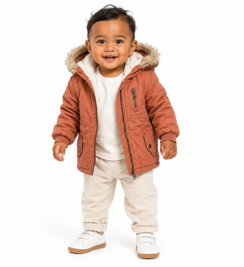 Baby Berry - Sherpa Lined Hooded Jacket