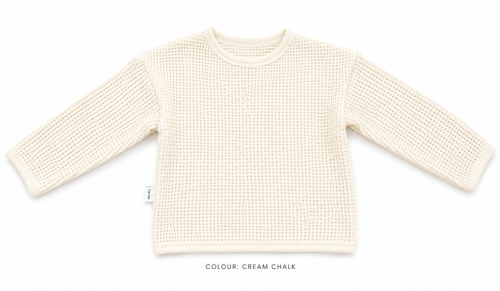 Waffle Knit Long Sleeve Top