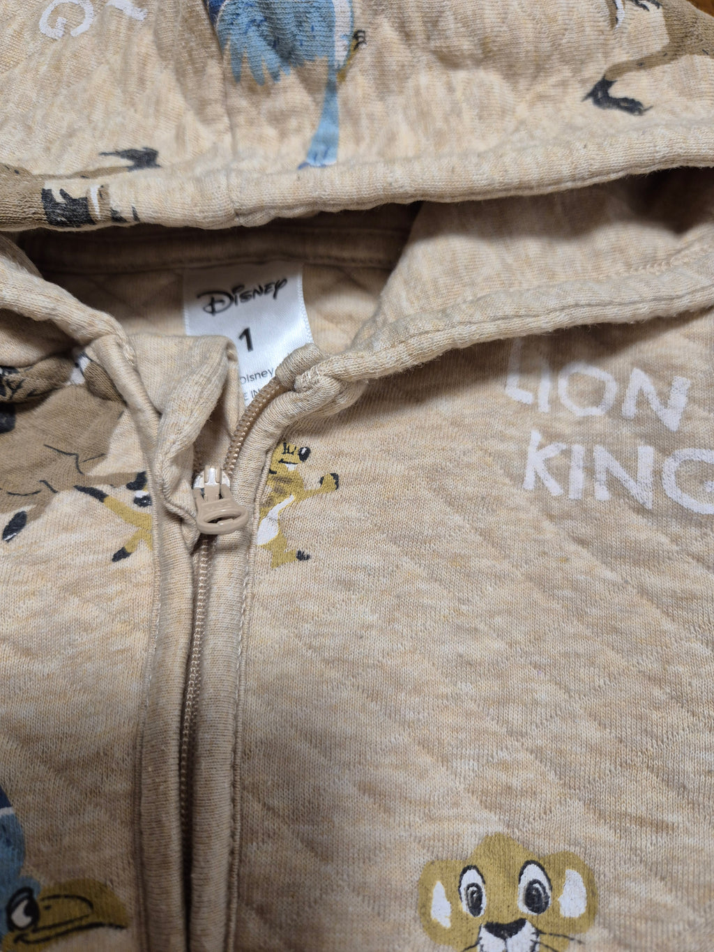 Disney - Lion King Quilted Hooded  Onesie