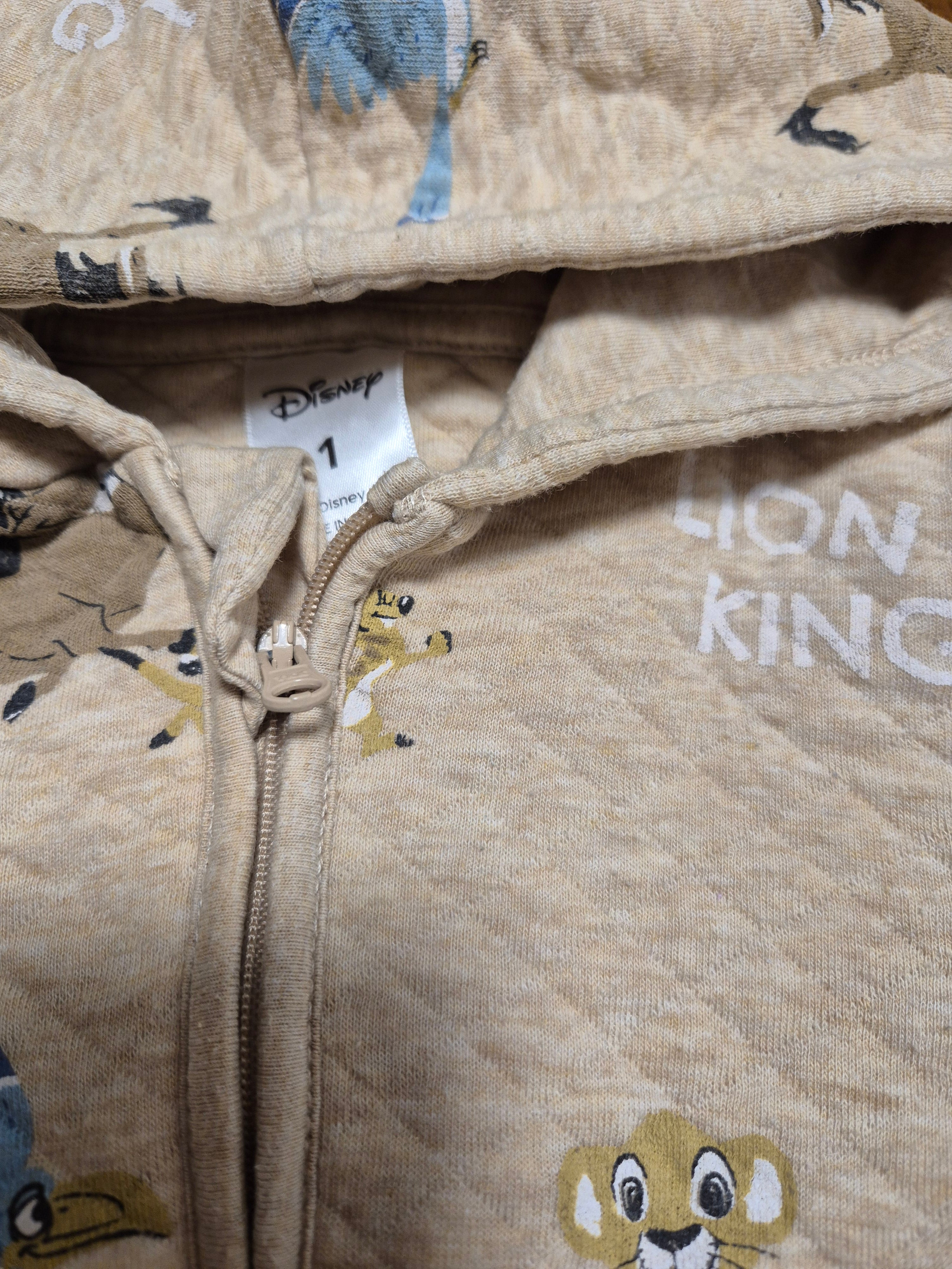 Disney - Lion King Quilted Hooded  Onesie